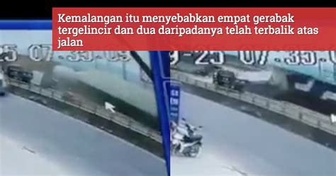 Bertembung (ber.tem.bung), ki saling berpandangan; Nahas, Kereta Api Bertembung Dengan Lori Lintas Trek ...