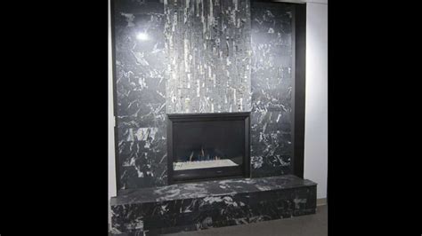 Nero Honed 12x24 Tile Fireplace Realstone Systems