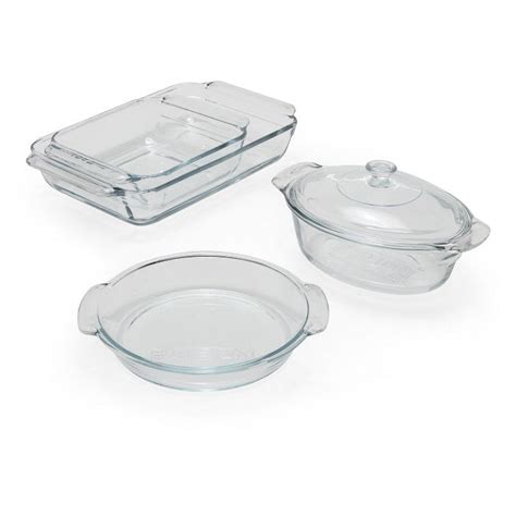 Modrn Premium Clear Glass Bakeware 5 Piece Set