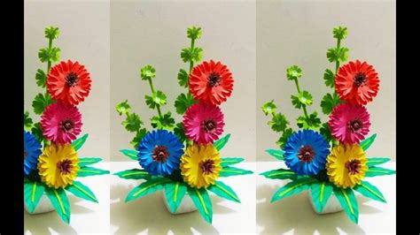 Perspicaces comentarios para hand making home decoration: How To Make Beautiful Paper Flower / Handmade Things With ...