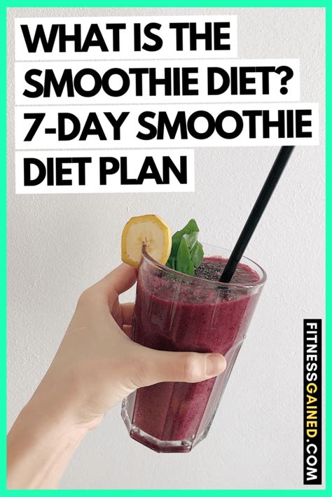 What Is The Smoothie Diet 7 Day Smoothie Diet Plan For Rapid Weight