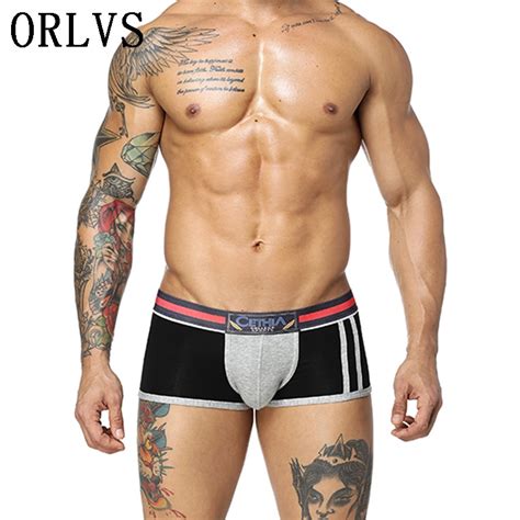 Brand Style Underwear Men 95 Cotton 5 Modal Boxer Men Sexy Men Boxer Ventilate Plus Size