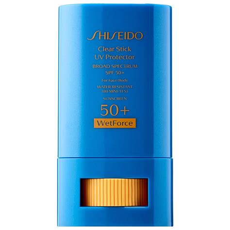 shiseido clear sunscreen stick for face body spf 50 0 7oz 20g