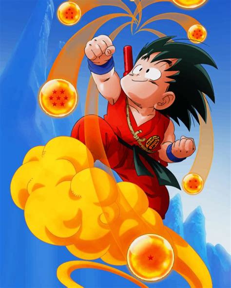 Goku Kinton Dragon Ball Animations Paint By Number Numpaint Paint By Numbers