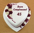 Cartoline auguri 45 anni - messaggiauguricartoline.com