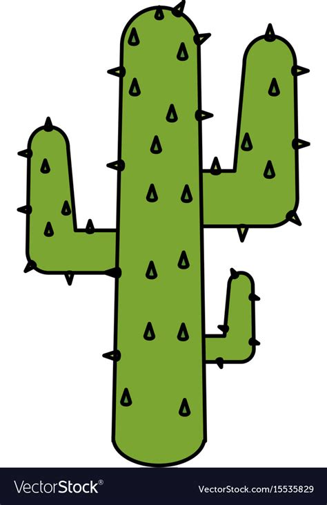 Natural Cactus Isolated Icon Royalty Free Vector Image