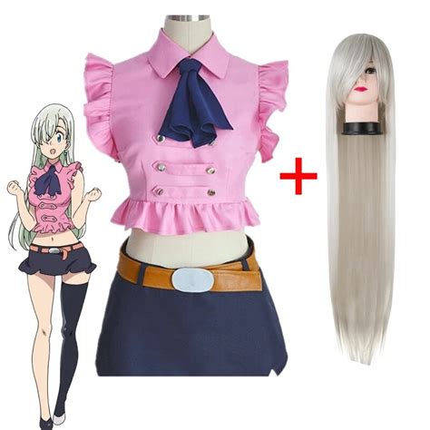 Anime The Seven Deadly Sins Elizabeth Liones Cosplay Costume Student