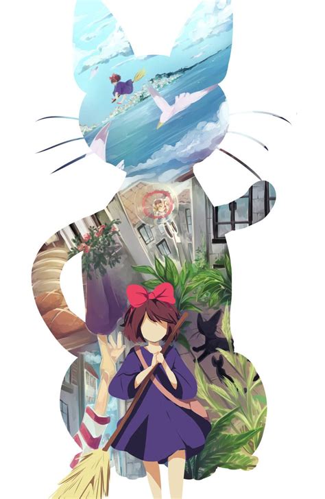 Kiki Postcard By Inkjunkart From Etsy Studio Ghibli Kunst Studio