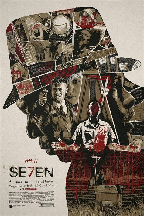 Seven Se7en Poster Movie Posters Design Movie Posters Movie Artwork
