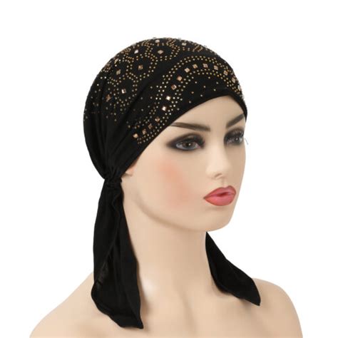Retail Muslim Full Cover Hijab Elastic Solid Underscarf Islamic Inner Hatsturban Caps Headwrap