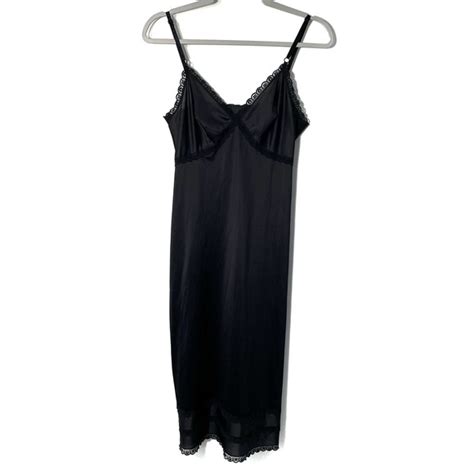 sears intimates and sleepwear sears womens vintage long black the doesnt slip full silky dress