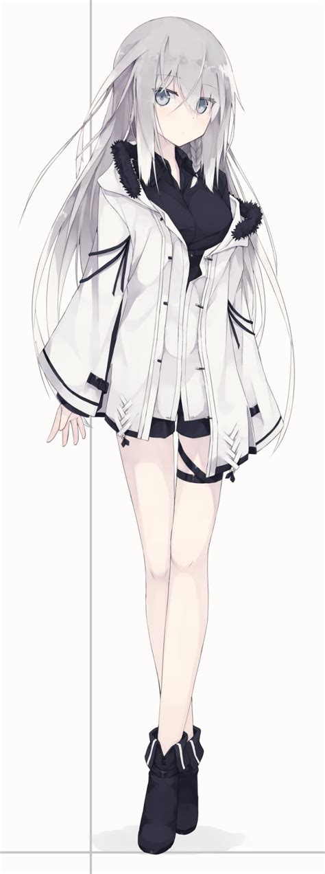 White Hair Anime Girl Trench Coat Anime Wallpaper Hd