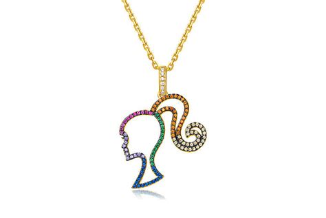 Barbie Inspired Silhouette Necklace Deal Wowcher