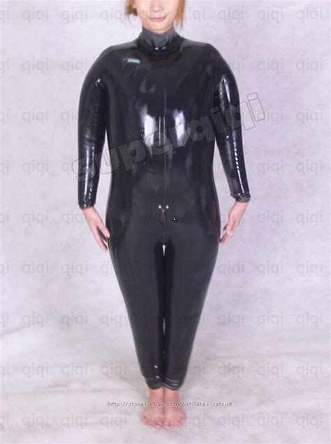 100 Latex Rubber 45mm Inflatable Catsuit Suit Bodysuit Unitard Zentai