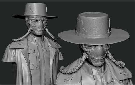 Cad Bane Bust 3d Model 3d Printable Cgtrader