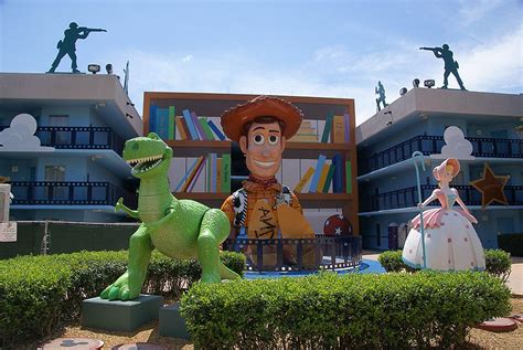 Like all disney value resorts, the property is decorated with giant disney film icons such as. Toy Story section of All Star Movies | Disney World ...