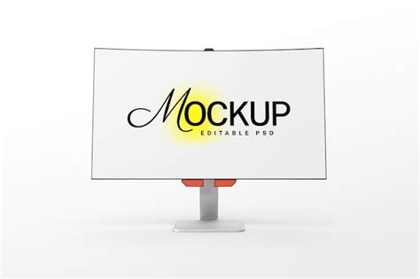 Premium Psd Wide Gaming Monitor Mockup Template Psd Design