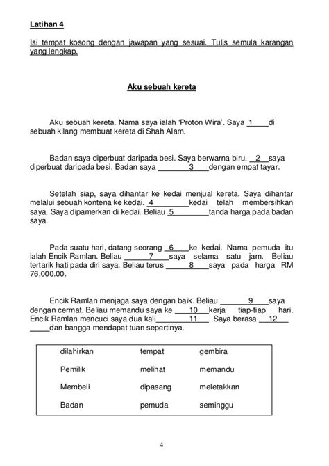 Contoh karangan tahun 2 2019 semakan. Contoh Soalan Karangan Darjah 6 - New Sample h