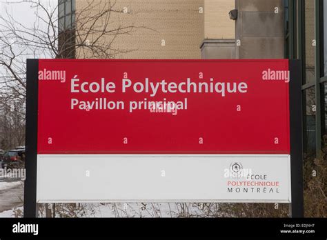 The Ecole Polytechnique De Montreal Is Pictured In Montreal Stock Photo