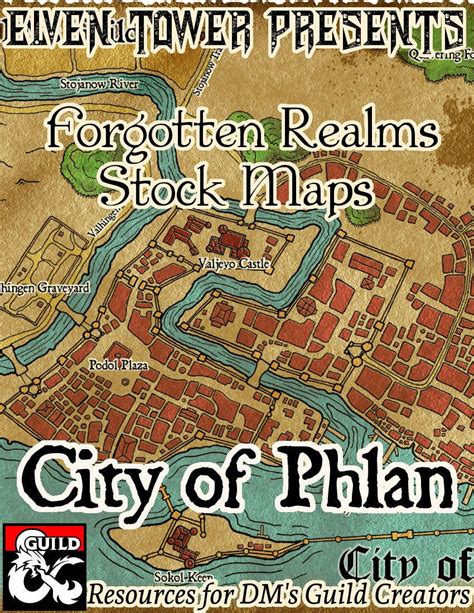 City Of Phlan Forgotten Realms Stock Maps Dungeon Masters Guild
