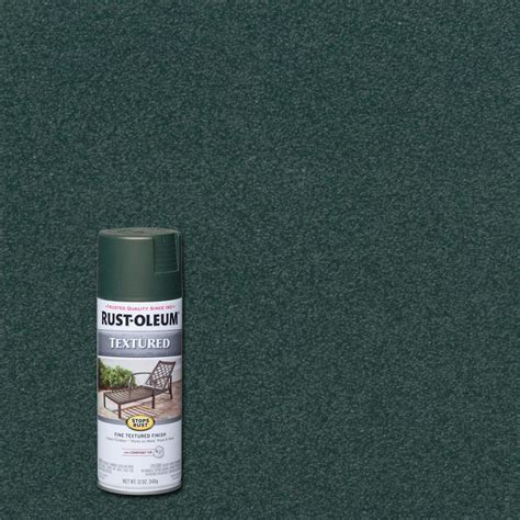 Rust Oleum Stops Rust 12 Oz Textured Forest Green Protective Enamel