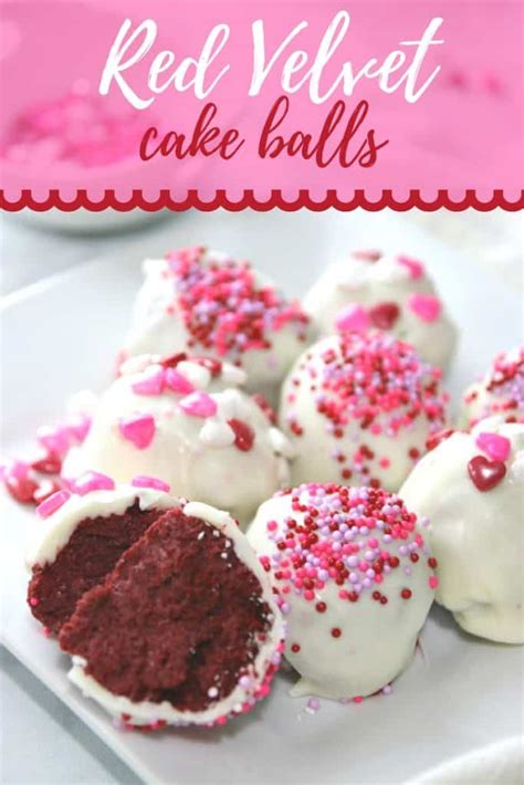 Red Velvet Cake Ball Recipe Perfect For Valentines Party Favors And More