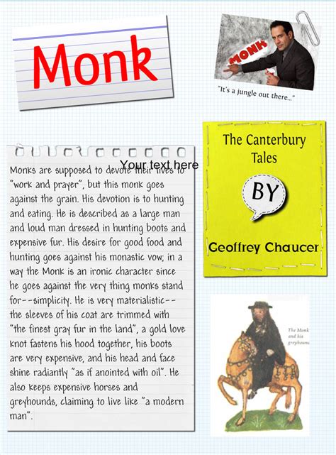 👍 Character Of Monk In Canterbury Tales Sparknotes The Canterbury