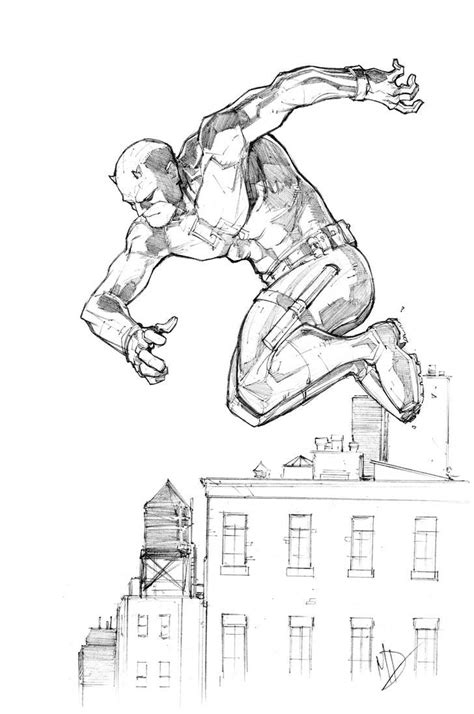 Daredevil By Max Dunbar On Deviantart Superhero Sketches Comic Book