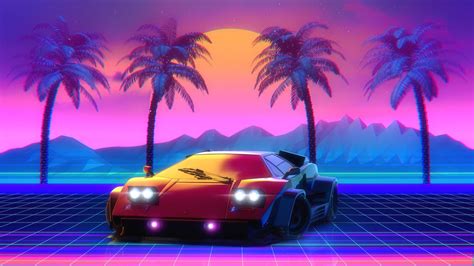 S Car Retro Synthwave Wallpapers Wallpaper Cave