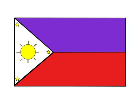 Philippines Flag Picture Drawing Flag Philippines Filipino Philippine