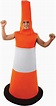 Fancy Dress Stag Night Mens Funny Outfit Adult Road Traffic Cone ...