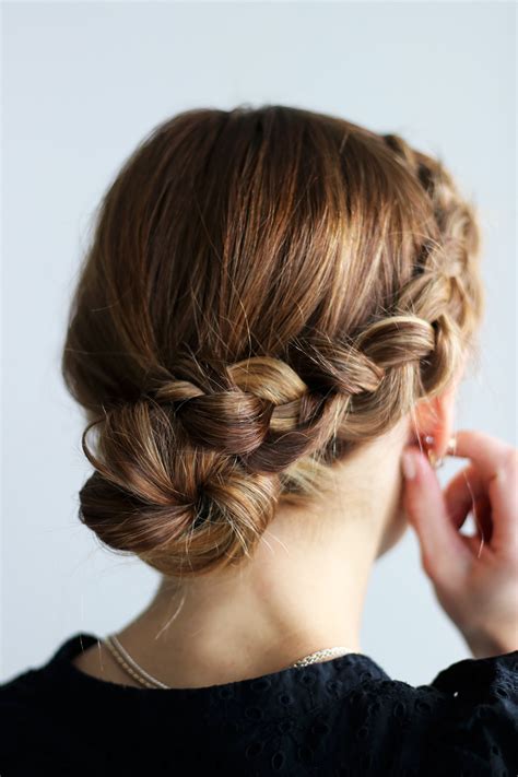 diy file side braid bun tutorial the vault files braided bun tutorials braided hairstyles