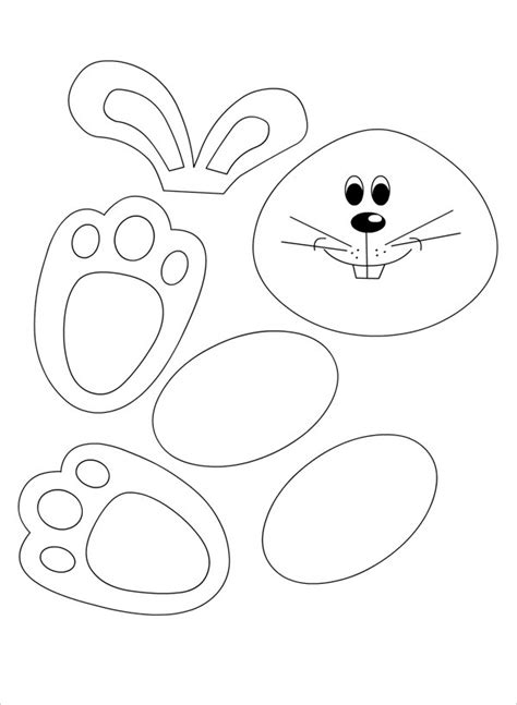 This easter bunny craft is an adorable easter craft for kids. Library of bunny paws picture freeuse black and white png ...