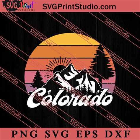 Colorado Mountains SVG, 4th of July SVG, Independence Day SVG
