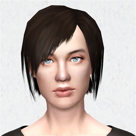 Asymmetrical Hairstyle By Hystericalparoxysm At Mod The Sims Sims 3 Hairs