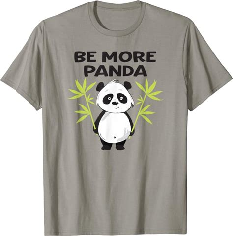 be more panda funny panda lovers t shirt uk clothing