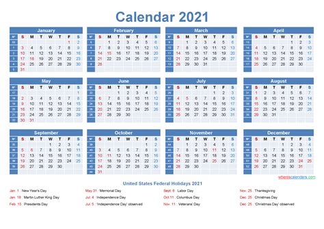2021 And 2021 Year Calendar Printable Free Letter Templates