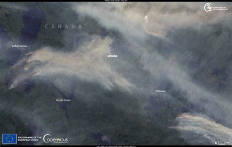 Devastating Fires Continue In Canada Copernicus