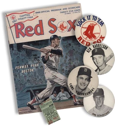 1967 Boston Red Sox Memorabilia Collection With Scarce Pins 6
