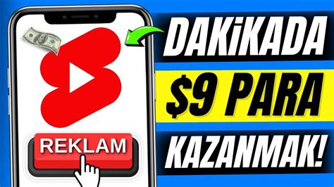 1 DAKİKALIK REKLAM İZLEYEREK 9 PARA KAZAN Reklam İzle İnternetten