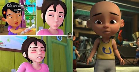 Gambar Upin Ipin Dan Kak Ros Cari