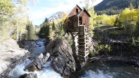 The Crystal Mill In The Rocky Mountains Colorado Usa Stock Footage