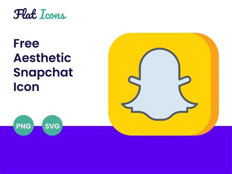 Free Snapchat Aesthetic Icon Flat Icons