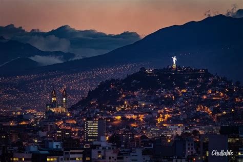 Quto At Night Quito Quito Ecuador Ecuador