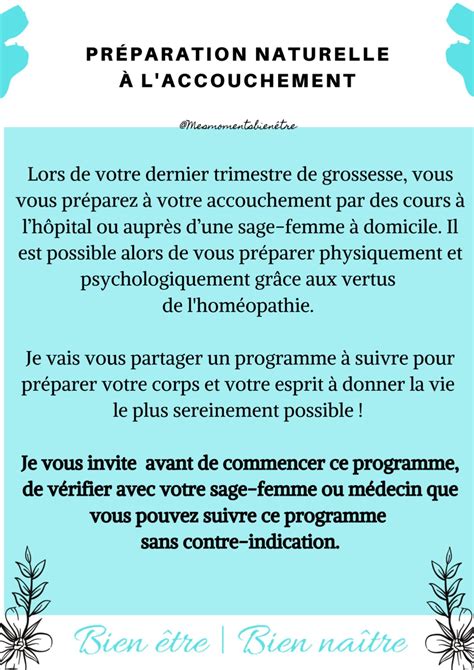 Pin On Programme Homéopathie Préparation à Laccouchement