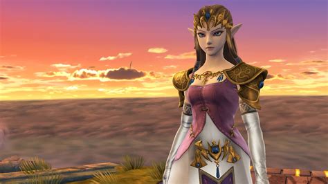 New Smash Bros Wii U Hd Screenshots Princess Zelda Calm Pose January