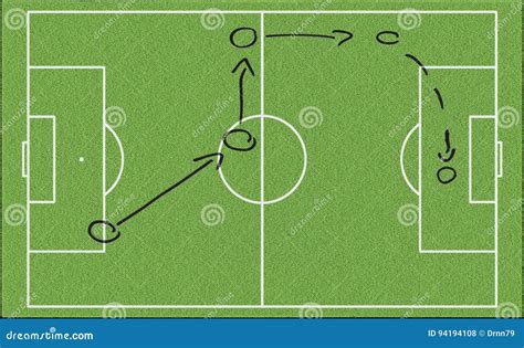 Football Tactical Stock Illustration Illustration Of Matchfield 94194108