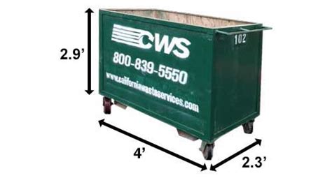 1 Yard Dumpster Rentals And 1 Yard Roll Off Dumpsters For Rent In Los