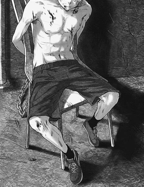 Hot Manga Guy Tied Up Shirtless Me Gusta Dark Anime Anime Drawings