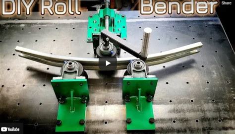 Bangshift Com Diy Roll Bender Bend A Radius In Round Square And